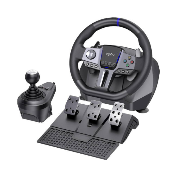 PXN V9 Gen2 Racing Wheel Steering Wheel Driving Wheel 270°/ 900° PS4 Steering Wheel Dual-Motor Feedback Driving with Pedals and Shifter game racing wheel for PS4 PC Xbox One Xbox Series S/X Nintendo Switch